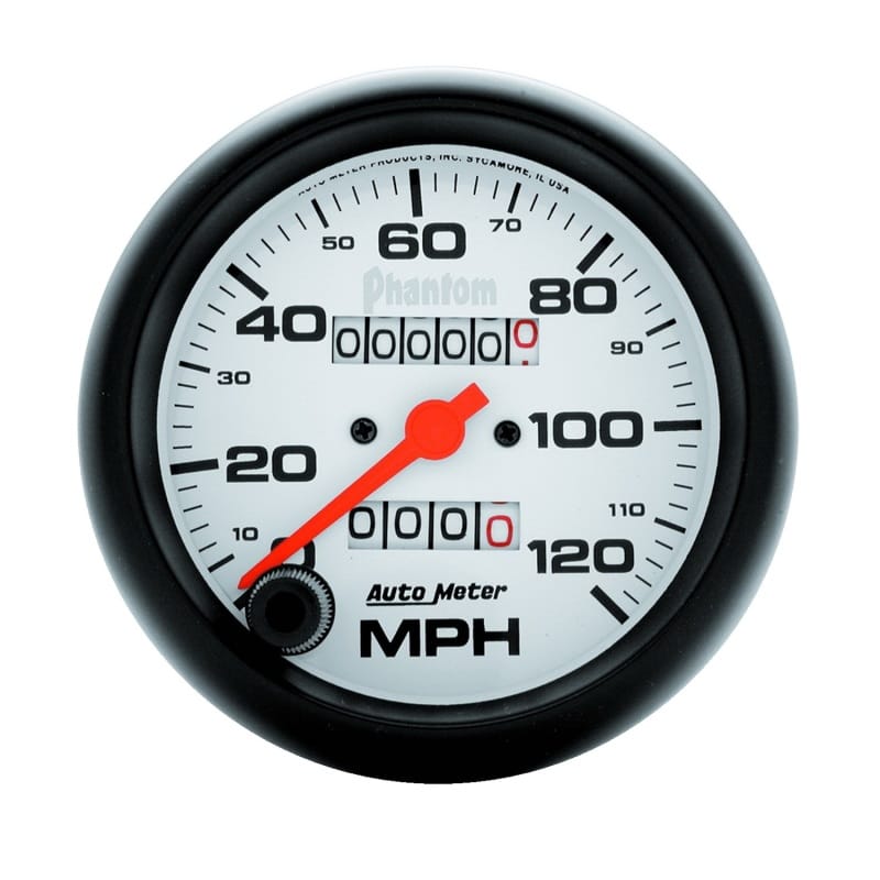 AutoMeter — Autometer Phantom 3-3/8in 120MPH Speedometer Gauge - Mechanical Full Sweep
3-3/8" SPEEDO, 120 M