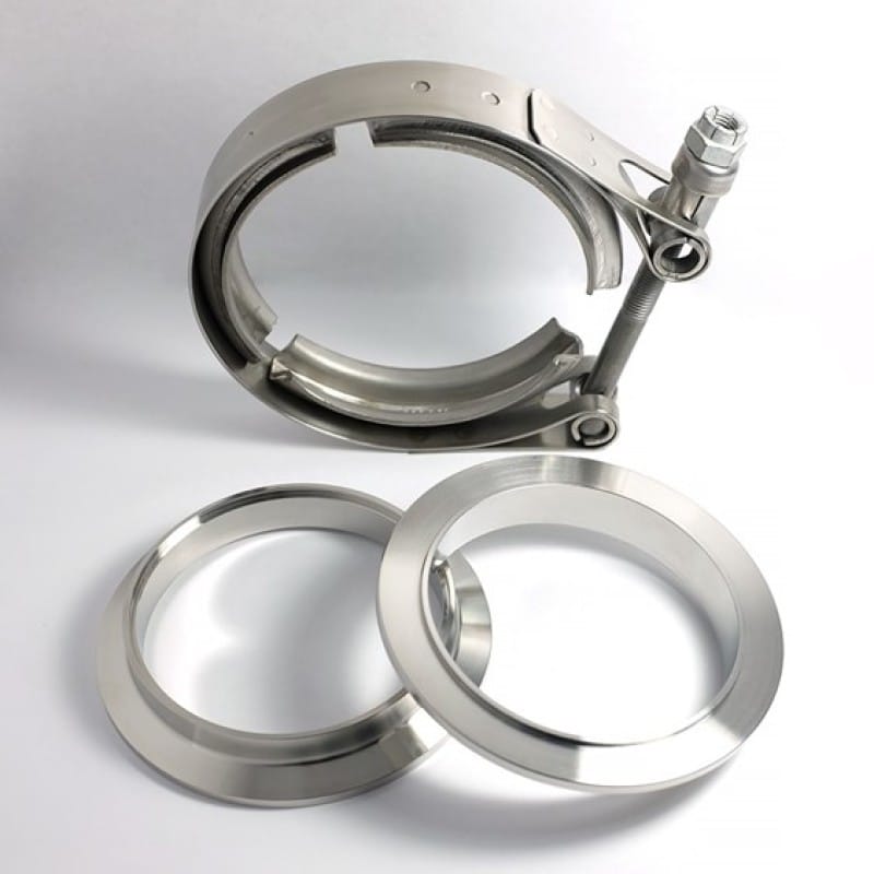 Stainless Bros — Stainless Bros 2.0in 304SS V-Band Assembly - 2 Flanges/1 Clamp
