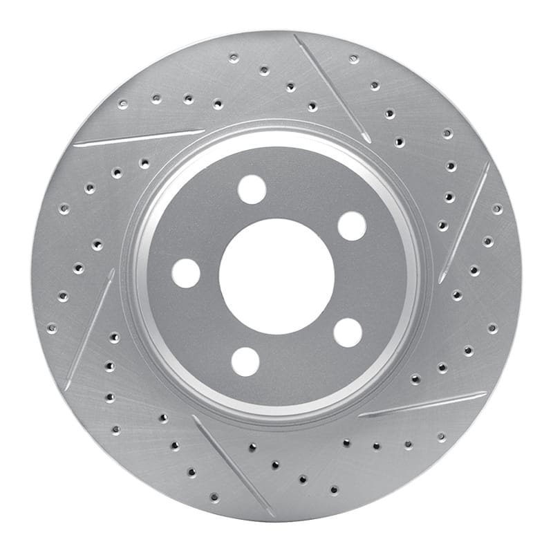 R1 Concepts — R1 15-20 Ford Ssv Plug-In Hybrid Front Right Drilled & Slotted Geo-Carbon Rotor