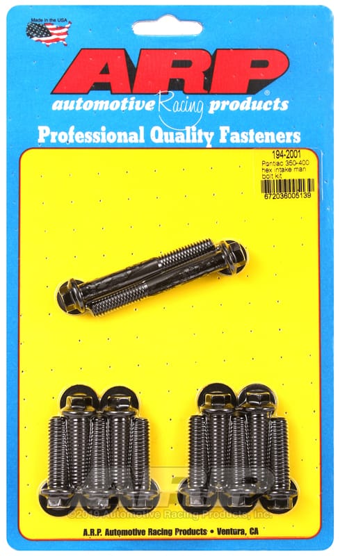 ARP — ARP Pontiac 350-400 Hex Intake Manifold Bolt Kit