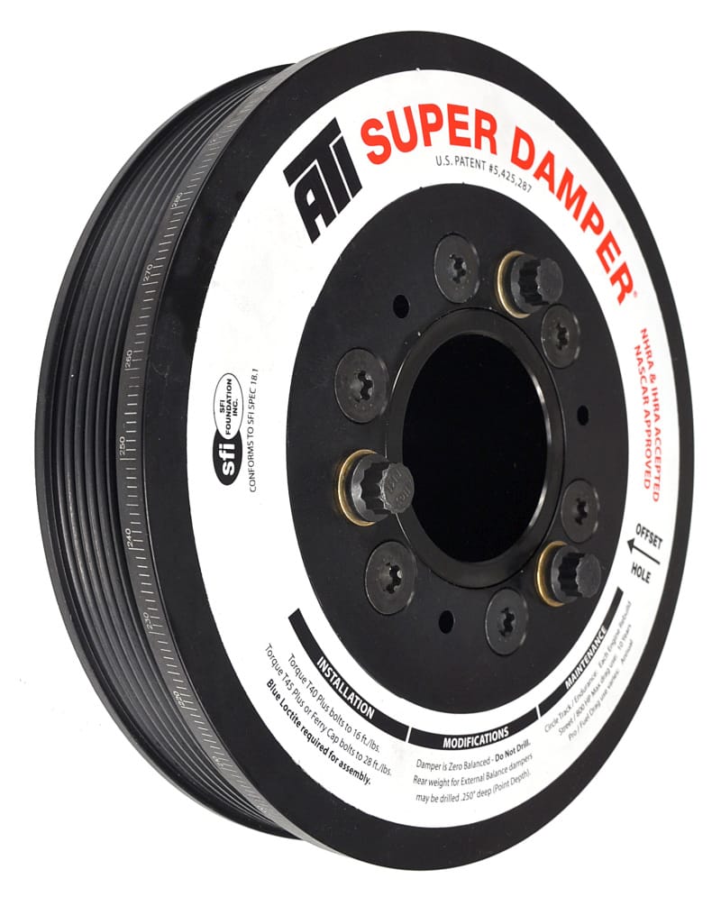 ATI — ATI Damper - 7.48in - Alum LW - 6 Grv - LS1/LS2 - F & V Body - No A/C - 3 Ring