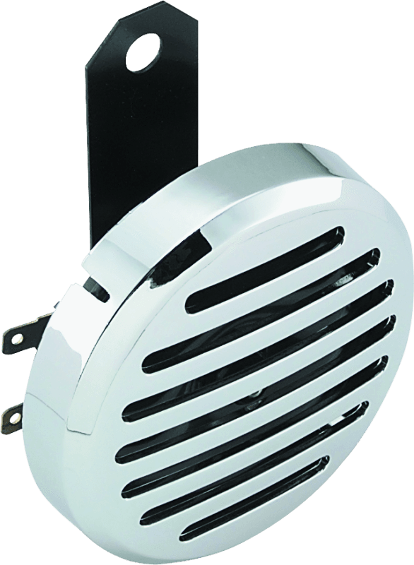 Bikers Choice — Bikers Choice Chrome Slotted Custom Electric Horn 12 Volt Universal