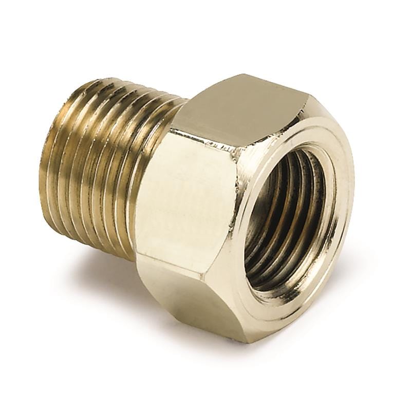 AutoMeter — Autometer 3/8in Brass NPT Mechanical Temp Adapter
3/8 NPT TEMP ADAPTER