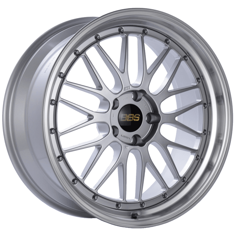 BBS — BBS LM 19x9.5 5x120 ET35 Diamond Silver Center Diamond Cut Lip Wheel -82mm PFS/Clip Required
