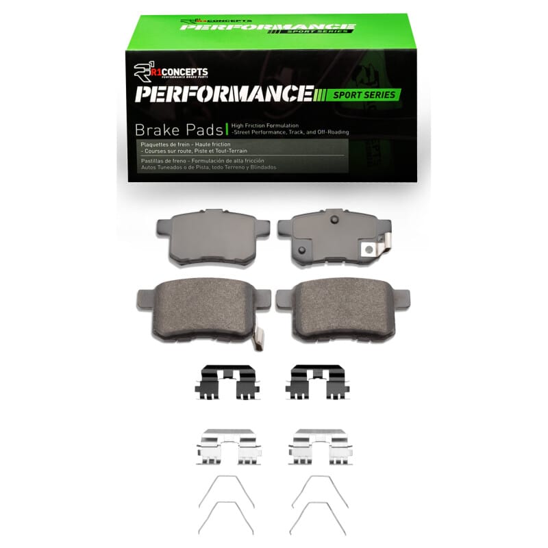 R1 Concepts — R1 08-17 Acura TSX Rear Performance Sport Brake Pads & Hardware Kit
R1 Performance Sport