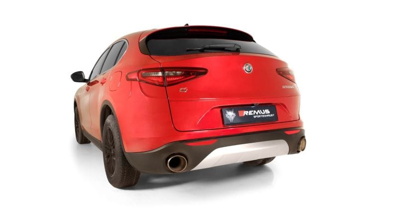 Remus — Remus 2017 Alfa Romeo Stelvio Q4 AWD 2.0L Turbo Multiair Axle Back Exhaust (Tail Pipes Req)
