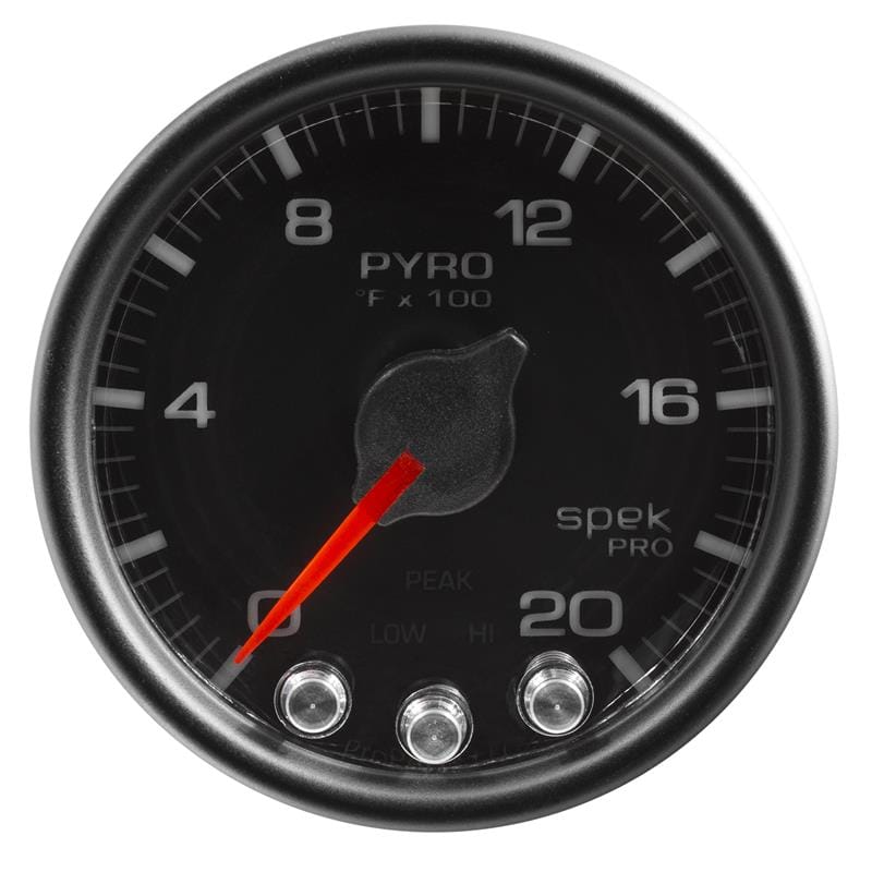AutoMeter — Autometer Spek-Pro Gauge Pyro. (Egt) 2 1/16in 2000f Stepper Motor W/Peak & Warn Blk/Blk
GA 2" EGT BCB SPEK