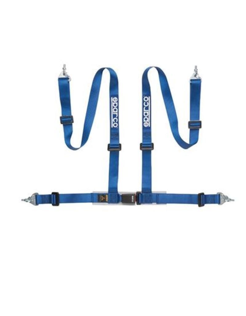SPARCO — Sparco Belt 2 Inch Blue 4Pt Snap-In