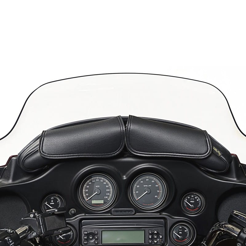 Willie & Max — Willie & Max 06-13 HD FL/FLH/FLT/FLHT Two Pouch Windshield Bag (21.25inL x 6.5inH x 2.25inD) - Black