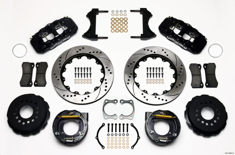 Wilwood — Wilwood AERO4 Rear P-Brake Kit 14.00in Drilled Big Ford New Style 2.36in Offset
BRAKE KIT