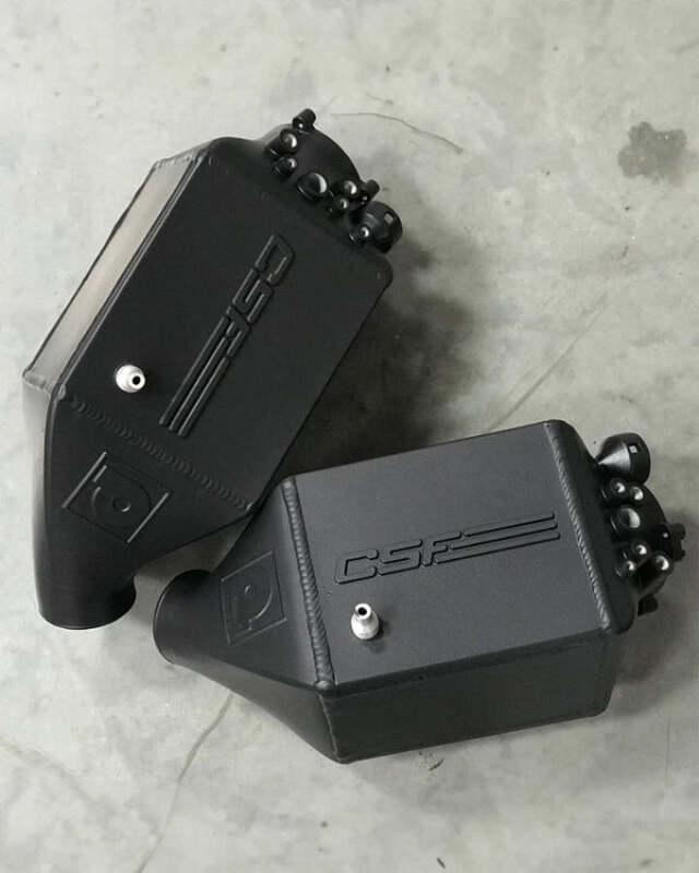 CSF — CSF 12-16 BMW M5 (F10) / 12-18 BMW M6 (F06/F12/F13) Twin Charge-Air-Cooler Set - Thermal Black