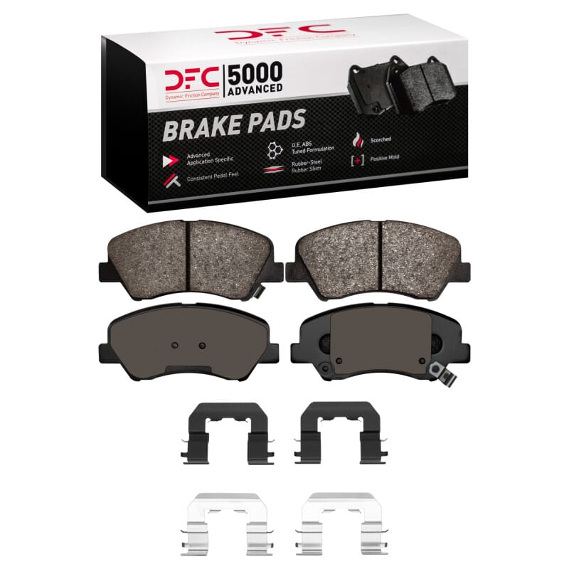 DFC — DFC 12-17 Dodge Attitude (Mexico) Front 5000 Advanced Ceramic Brake Pads and Hardware Kit
DFC Brake Pad Set