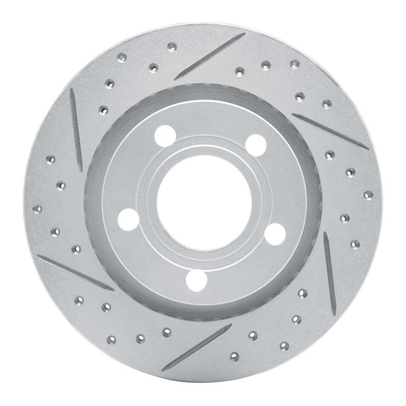 R1 Concepts — R1 99-05 Audi A6 Quattro Rear Left Drilled & Slotted Geo-Carbon Rotor