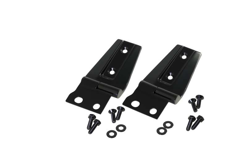 Kentrol — Kentrol 07-18 Jeep Wrangler JK Hood Hinge Pair - Powdercoat Black