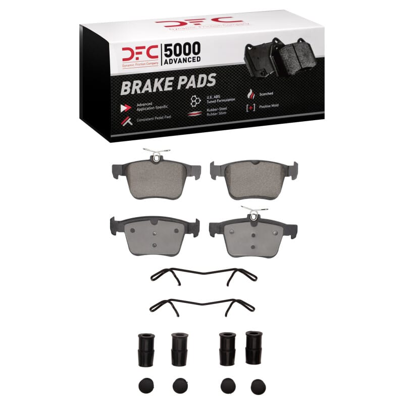 DFC — DFC 17-19 Volkswagen E-Golf Rear 5000 Advanced Low Metallic Brake Pads and Hardware Kit
DFC Brake Pad Set