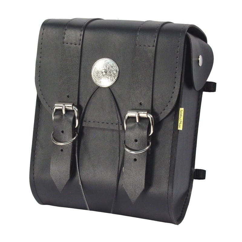Willie & Max — Willie & Max Universal Deluxe Sissy Bar Bag (8 in L x 10 in W x 4.5 in H) - Black