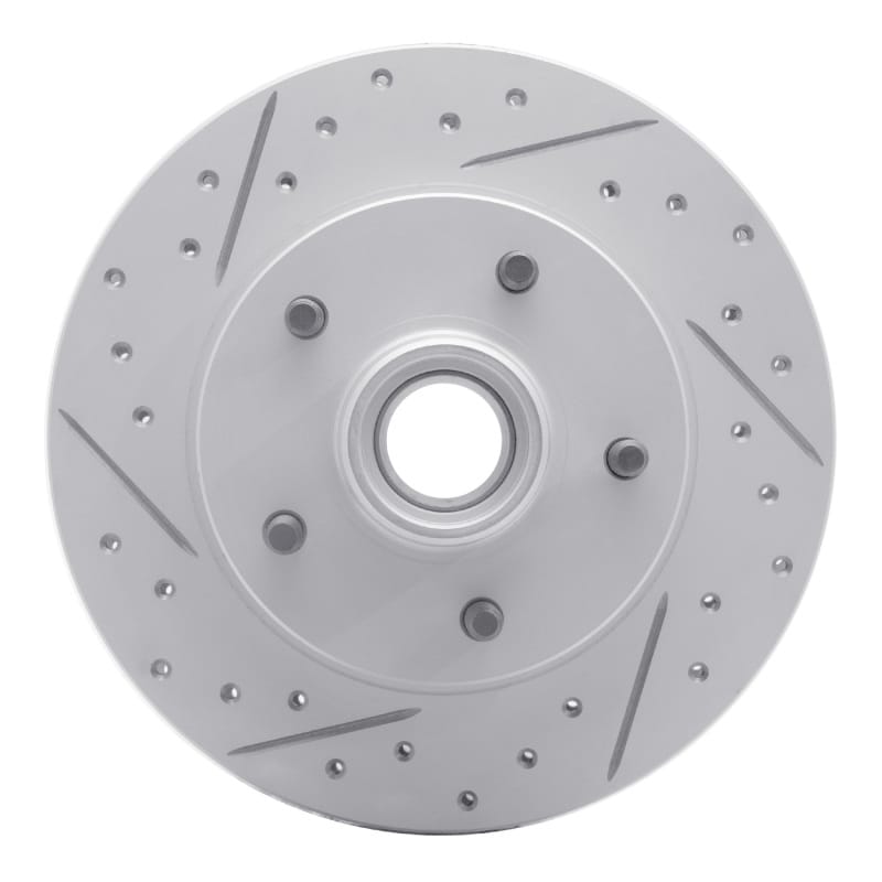 R1 Concepts — R1 82-95 Buick Regal Front Left Drilled & Slotted Geo-Carbon Rotor