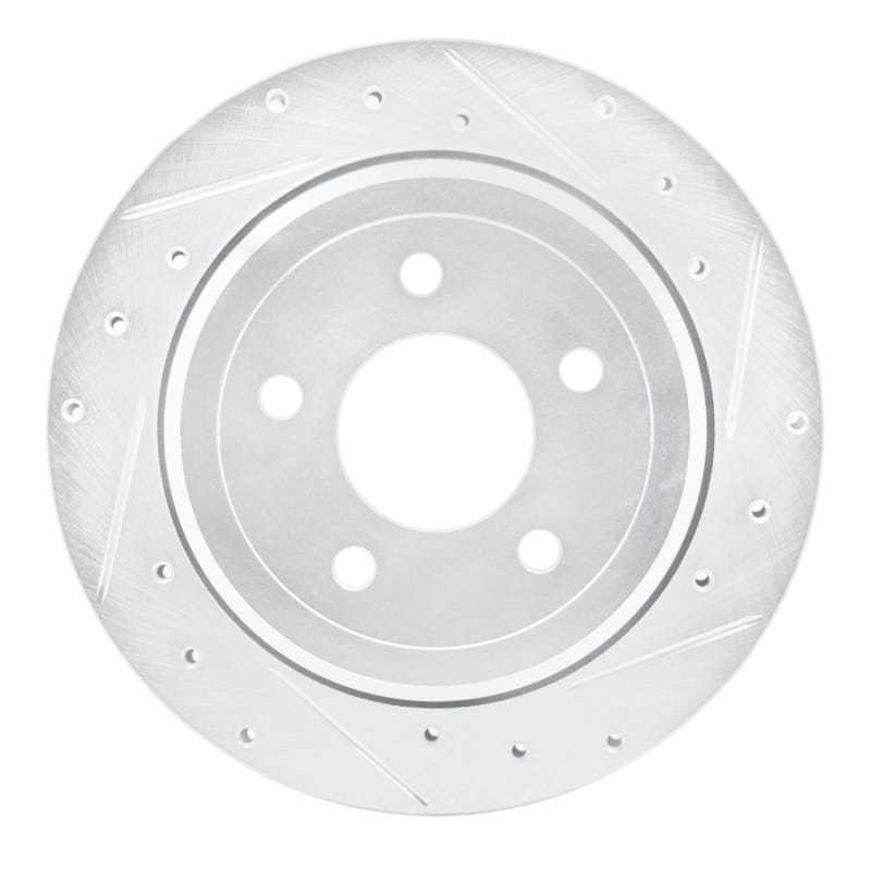 R1 Concepts — R1 03-11 Ford Crown Victoria Rear Right Drilled & Slotted Silver Brake Rotor
R1 Brake Rotor Drill