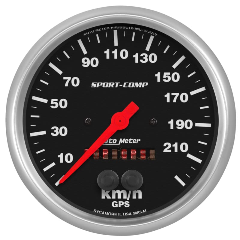 AutoMeter — Autometer Sport-Comp GPS Speedometer 5in 225kmh
5" SPEEDO, 225 km/h,
