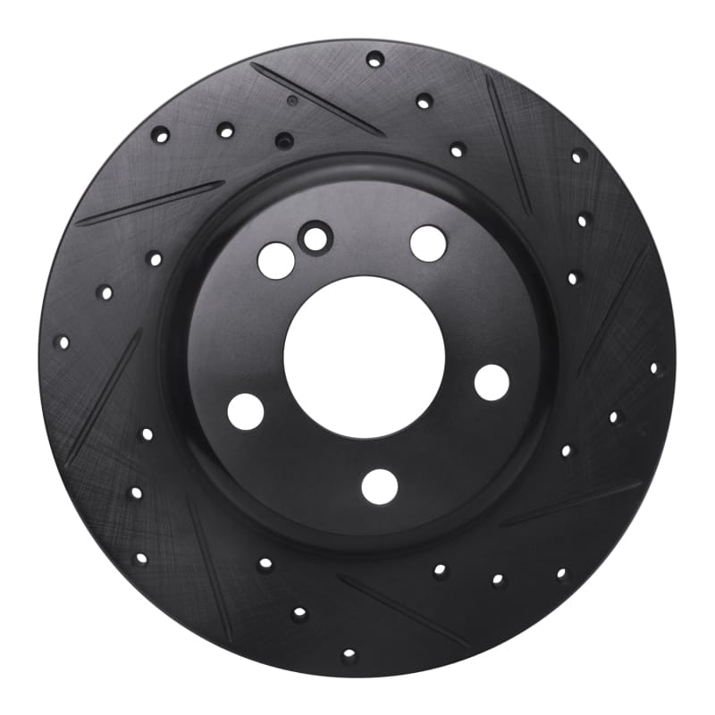 R1 Concepts — R1 15-21 Mercedes-Benz C180 (Mexico) Rear Right Drilled & Slotted Black Brake Rotor
R1 Brake Rotor Drill