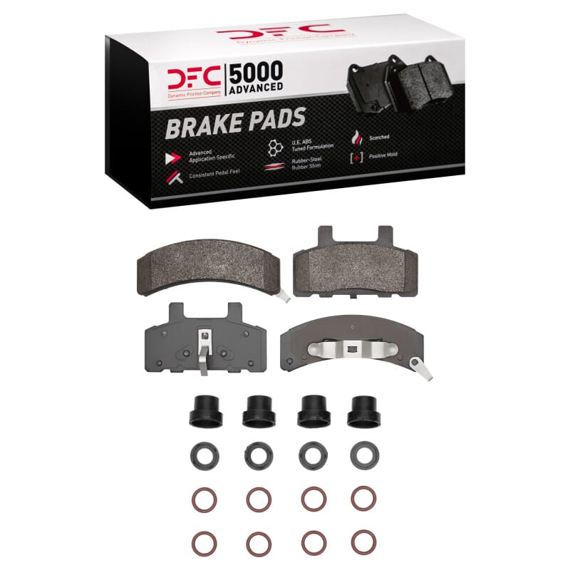 DFC — DFC 88-91 Chevrolet K1500 Front 5000 Advanced Semi Metallic Brake Pads and Hardware Kit
DFC Brake Pad Set