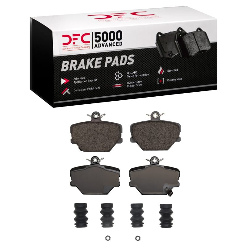 DFC — DFC 05-16 Smart Fortwo Front 5000 Advanced Low Metallic Brake Pads and Hardware Kit