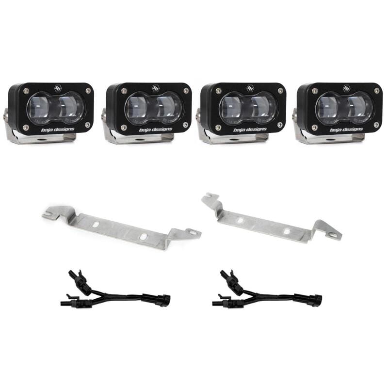Baja Designs — Baja Designs 2025 Toyota 4Runner S2 SAE Fog Pocket Light Kit - Clear