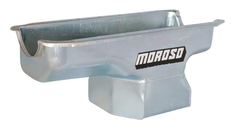 Moroso — Moroso Mopar 360 (w/Center Sump) Deep Wet Sump 8qt 10in Steel Oil Pan