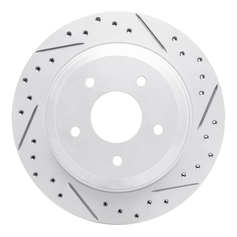 R1 Concepts — R1 88-96 Chevrolet Corvette Rear Right Drilled & Slotted Geo-Carbon Rotor
