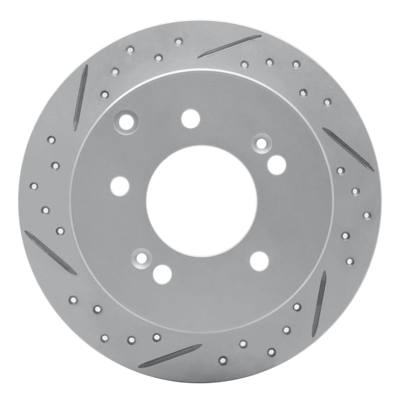 R1 Concepts — R1 10-13 Kia Forte Koup Rear Left Drilled & Slotted Geo-Carbon Rotor