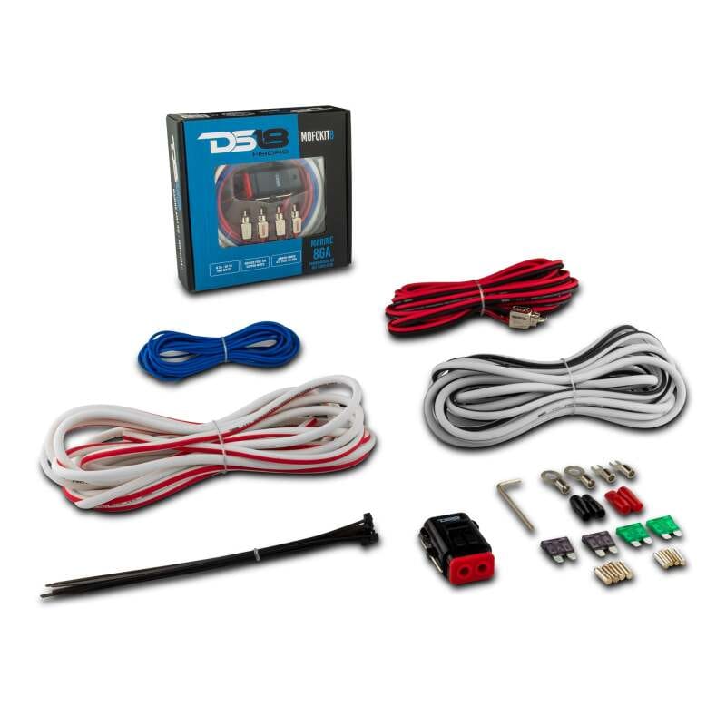 DS18 — DS18 Marine Amplifier Installation Kit 8-GA 100% Copper Tinned Wire
