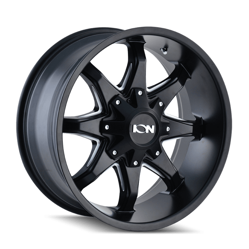 ION Wheels — ION Type 181 17x9 / 5x114.3 BP / -12mm Offset / 87mm Hub Satin Black/Milled Spokes Wheel