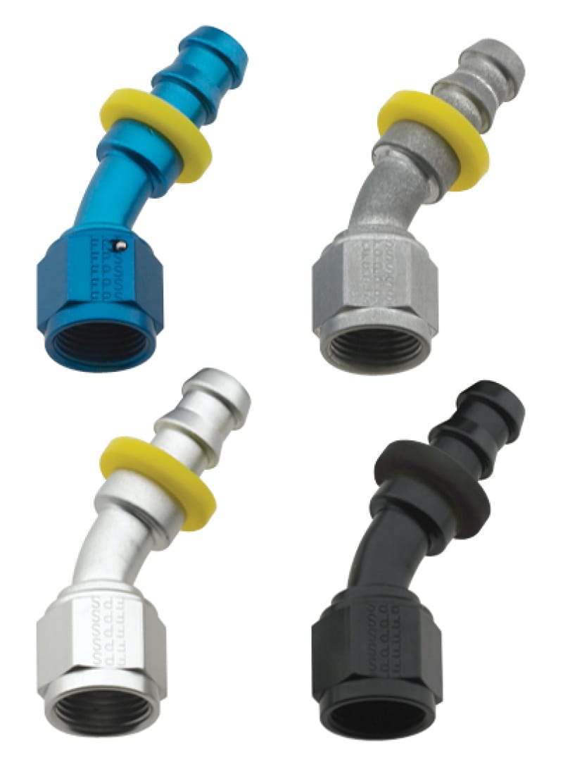 Fragola — Fragola -10AN Push-Lite End 30 Degree - Black