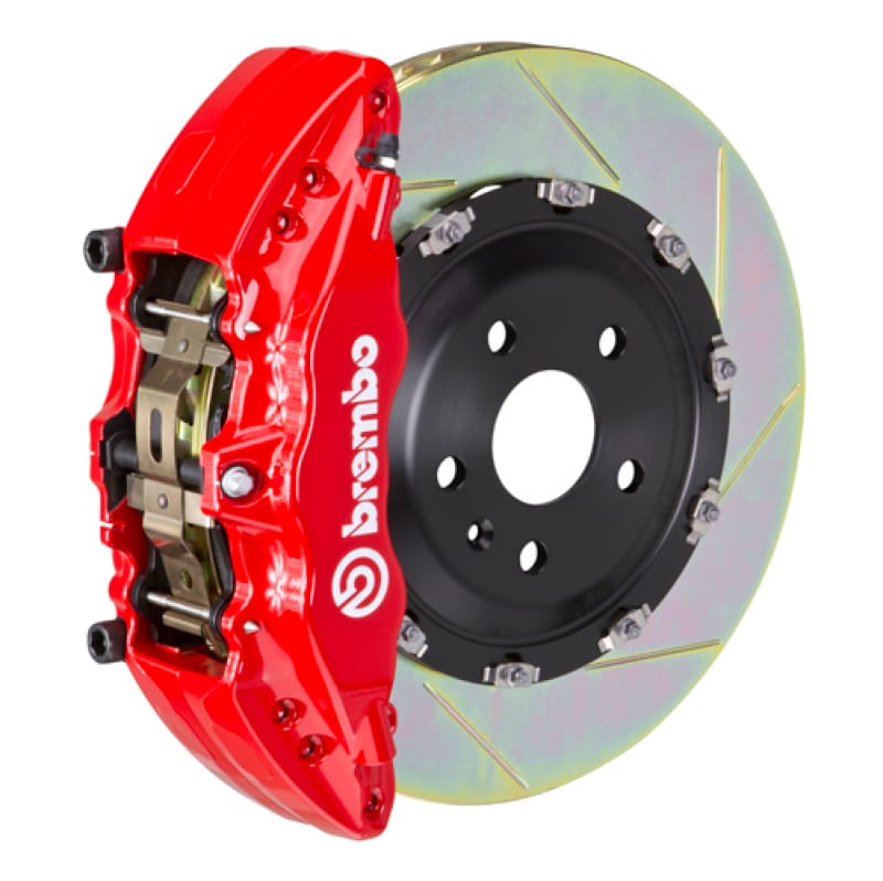Brembo — Brembo 20+ 992 C2S/992 C4S (Excl PSCB/PCCB) Fr GT BBK 6Pis Cast 380x34 2pc Rtr Slot Type1-Red