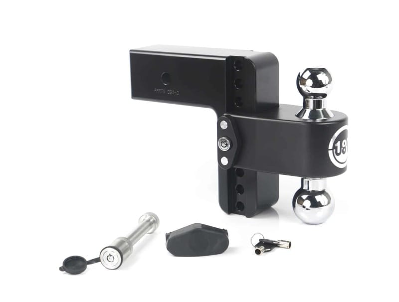 Weigh Safe — Weigh Safe 180 Hitch 6in Drop Hitch & 3in Shank (10K/21K GTWR) w/WS05 - Black Cerakote