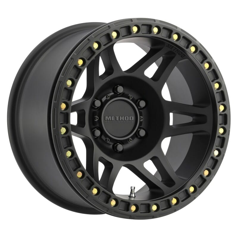 Method Wheels — Method MR106 Beadlock 17x9 -44mm Offset 5x5 71.5mm CB Matte Black w/BH-H24125 Wheel
mrwMR10679050544B
