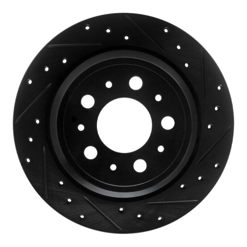 R1 Concepts — R1 99-00 Volvo V70 Rear Right Drilled & Slotted Black Brake Rotor
R1 Brake Rotor Drill