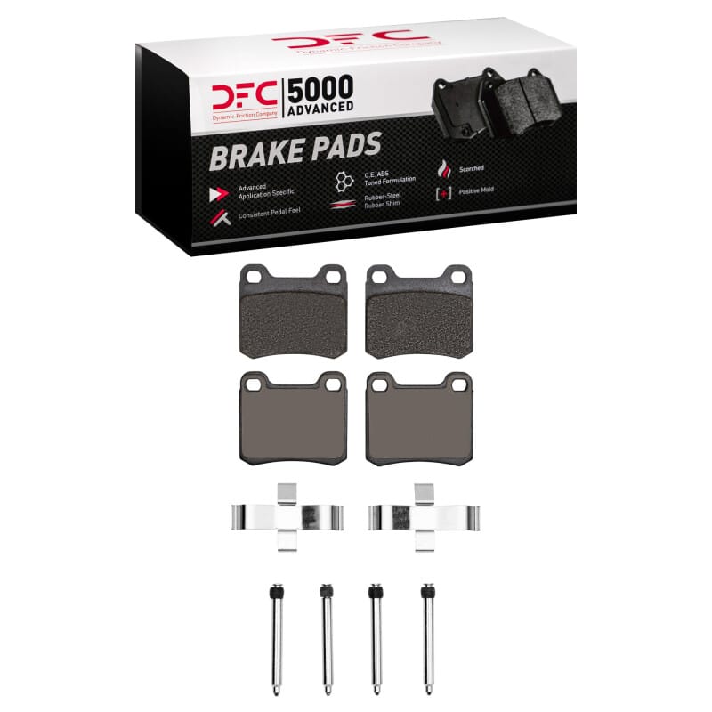 DFC — DFC 83-89 Mercedes-Benz 190D Rear 5000 Advanced Low Metallic Brake Pads and Hardware Kit
DFC Brake Pad Set
