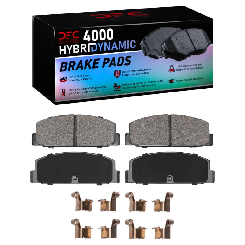 DFC — DFC 84-89 Chrysler Conquest Rear 4000 HybriDynamic Brake Pads and Hardware Kit
DFC Brake Pad Set
