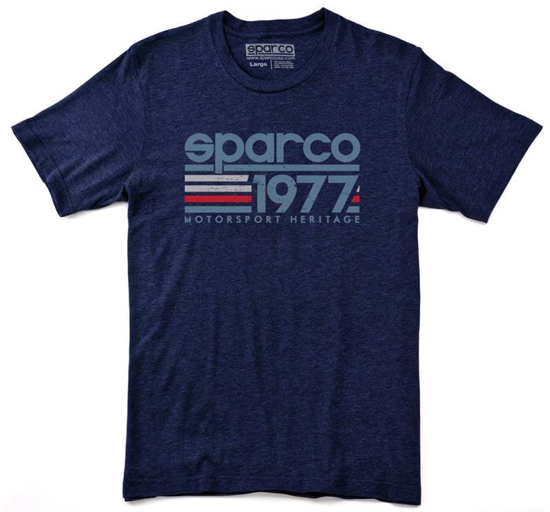 SPARCO — Sparco T-Shirt Vintage 77 Nvy Med