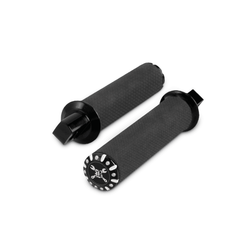 Burly Brand — Burly Brand Universal Hawk Footpeg Set Billet - Black Machined