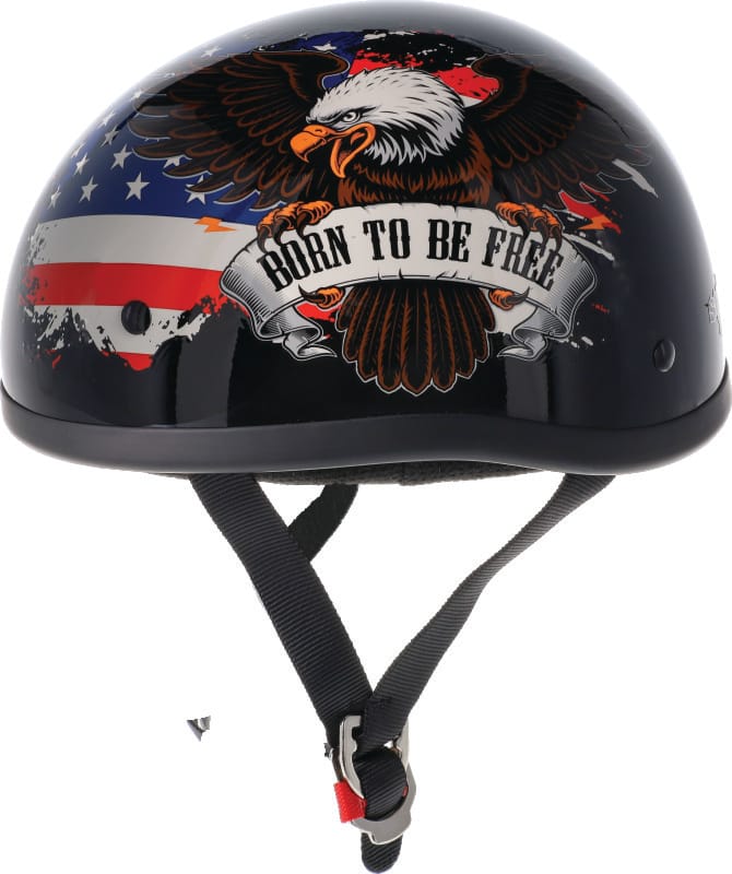 Bikers Choice — Original Freedom Eagle Helmet, Black, XS