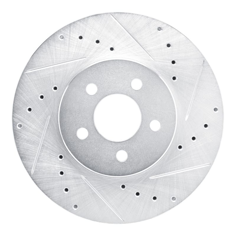 R1 Concepts — R1 89-95 Chrysler LeBaron Front Right Drilled & Slotted Silver Brake Rotor
R1 Brake Rotor Drill