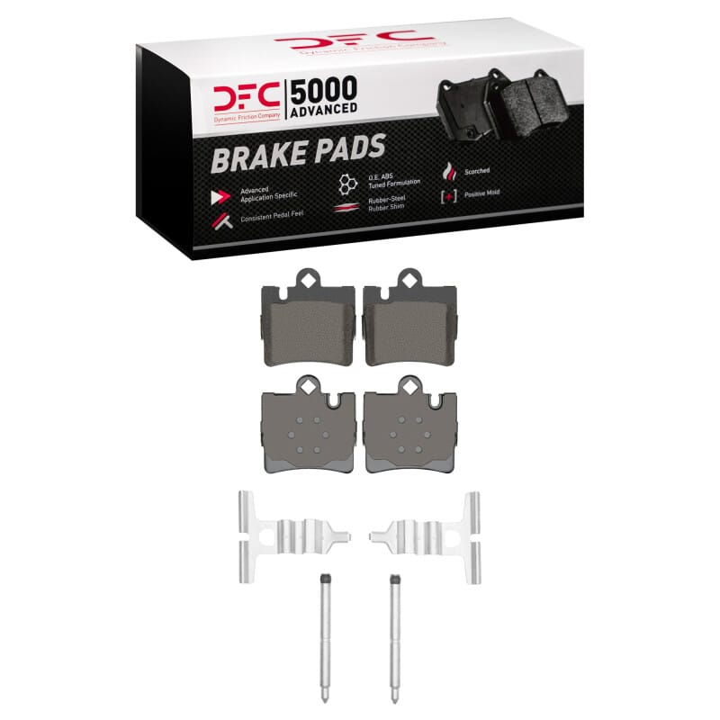 DFC — DFC 00-03 Mercedes-Benz CL600 Rear 5000 Advanced Low Metallic Brake Pads and Hardware Kit
DFC Brake Pad Set