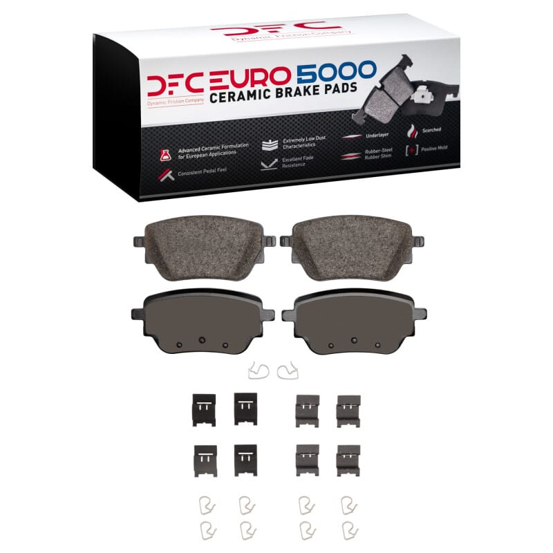 DFC — DFC 19-26 Mercedes-Benz A200 (Mexico) Rear Euro 5000 Ceramic Brake Pads and Hardware Kit
DFC EURO Pads + HW