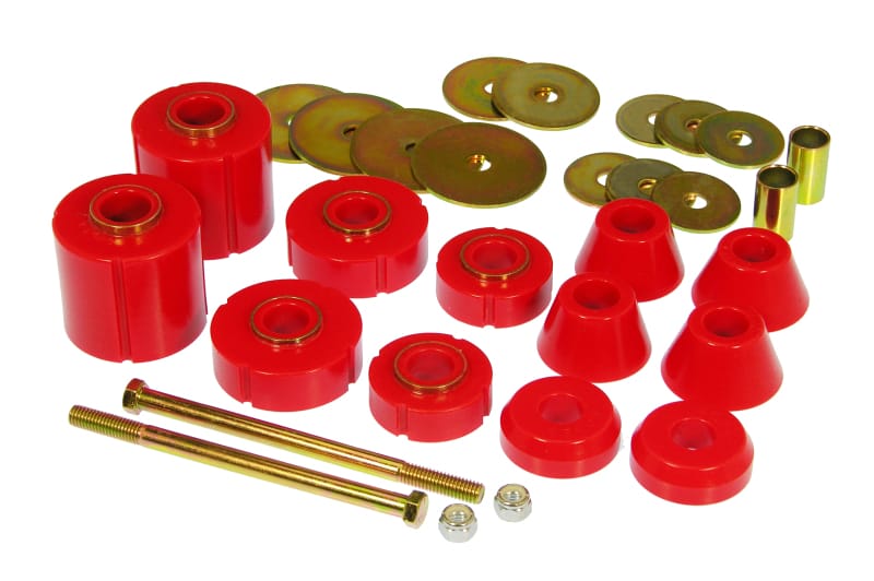 Prothane — Prothane 67-72 GM Body Mount 12 Bushing Kit - Red
BODY/SUB-FRAME MNTS