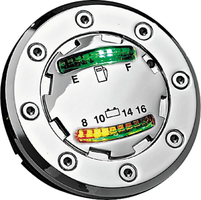 Kuryakyn — Kuryakyn Informer LED Fuel & Battery Gauge Chrome