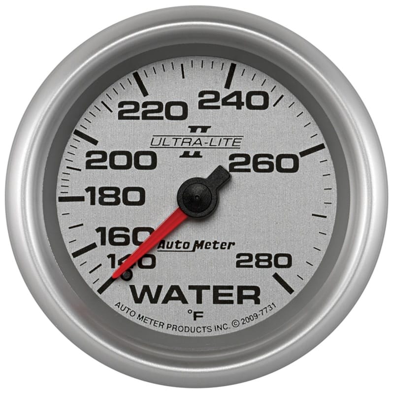 AutoMeter — Autometer Ultra-Lite II 2 5/8in 140-280 Degree F Mechanical Water Temperature Gauge
2-5/8" WATER TEMP, 1