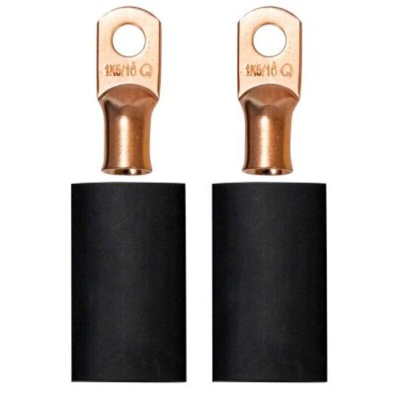 Moroso — Moroso 5/16in Dia Stud 1 GA Wire Crimp/Solder Battery Cable Terminal Kit (2 Pack)