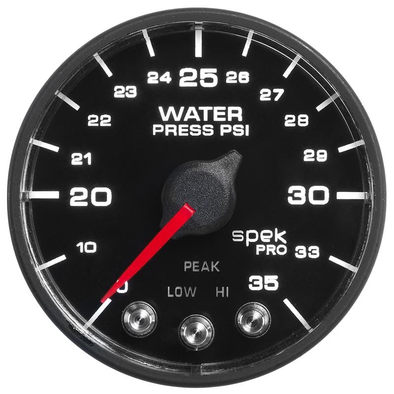 AutoMeter — 2-1/16" WATER PRESS, 0- 35 PSI, BFB, SPEK, NL